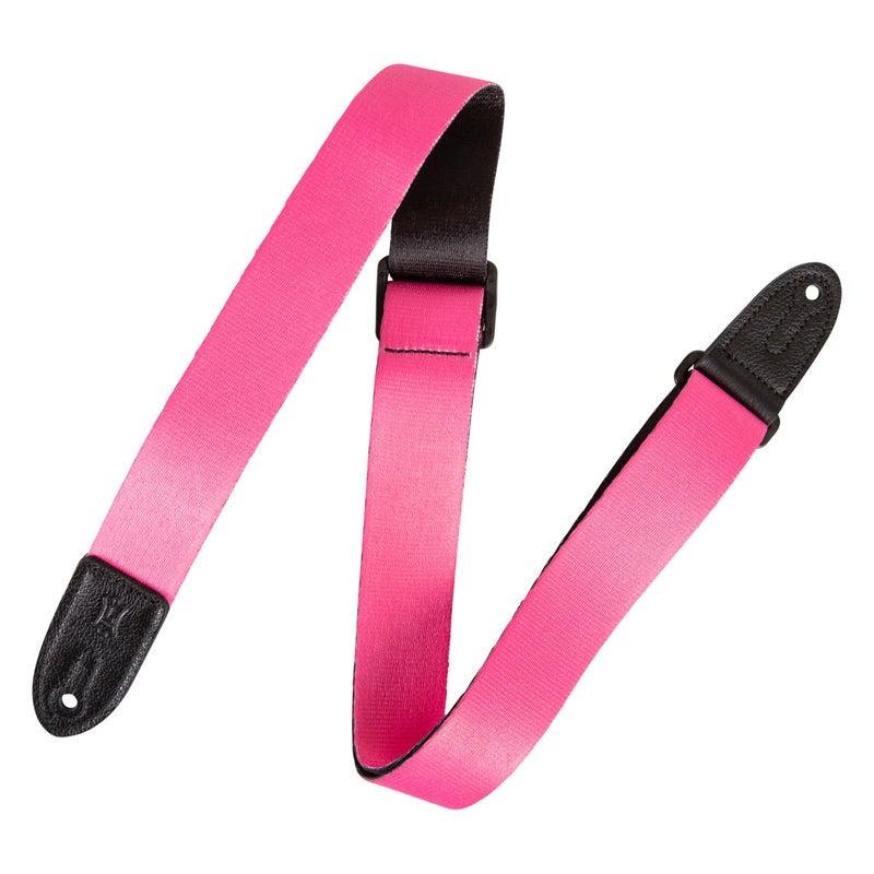 Levy's Leathers 1.5" Kids Guitar Strap Series with Tri-Glide Adjustment; Pink (MPJR-PNK) - Image 1